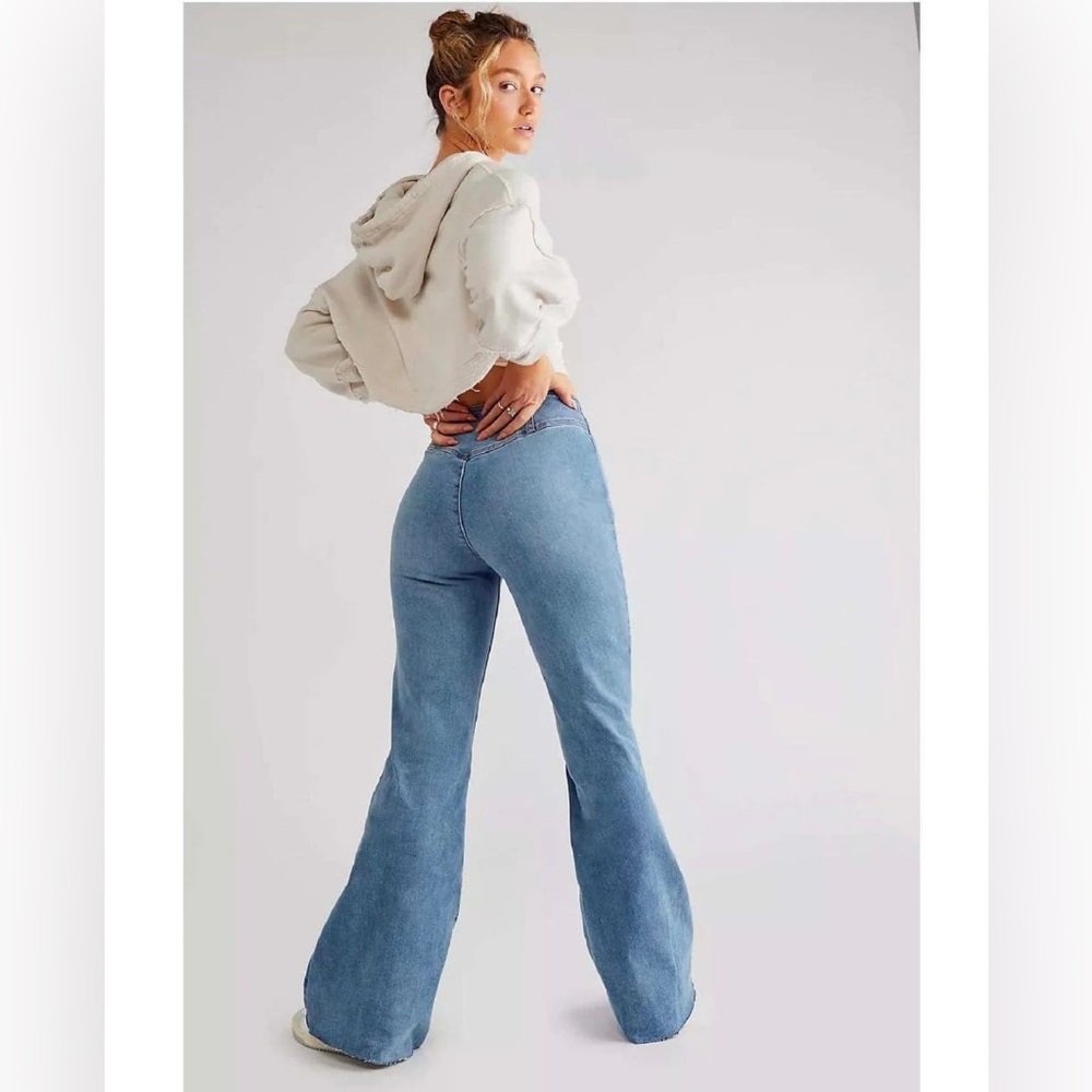 Free People CRVY Wild Honey Denim